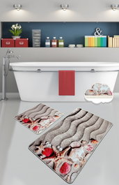 Mijölnir Coast Juego de alfombrillas de baño Multicolor